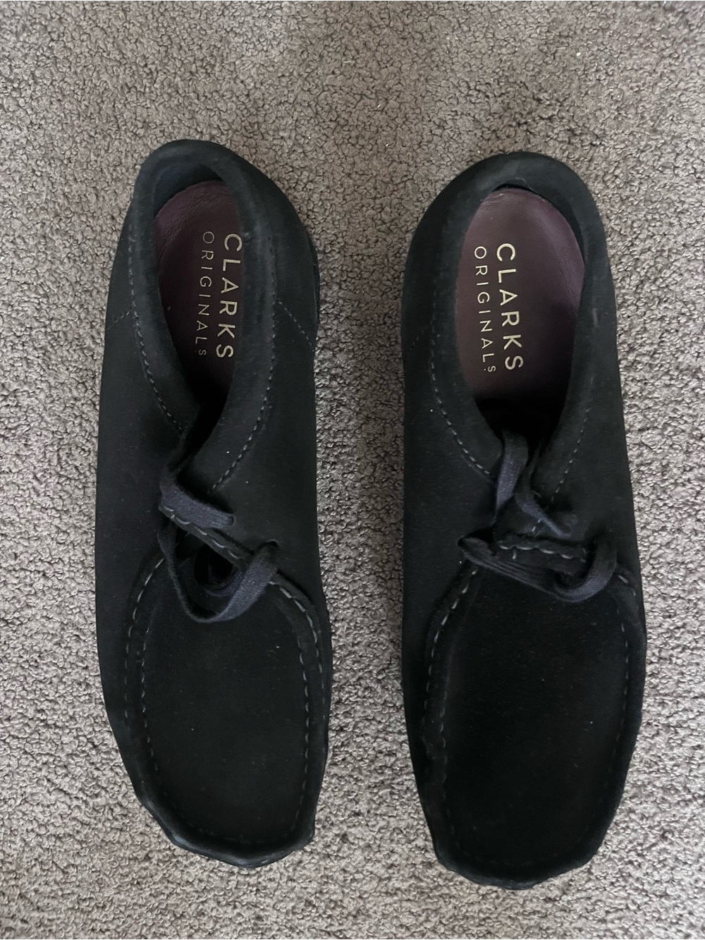 Clarks Black Suede Chukka Boots